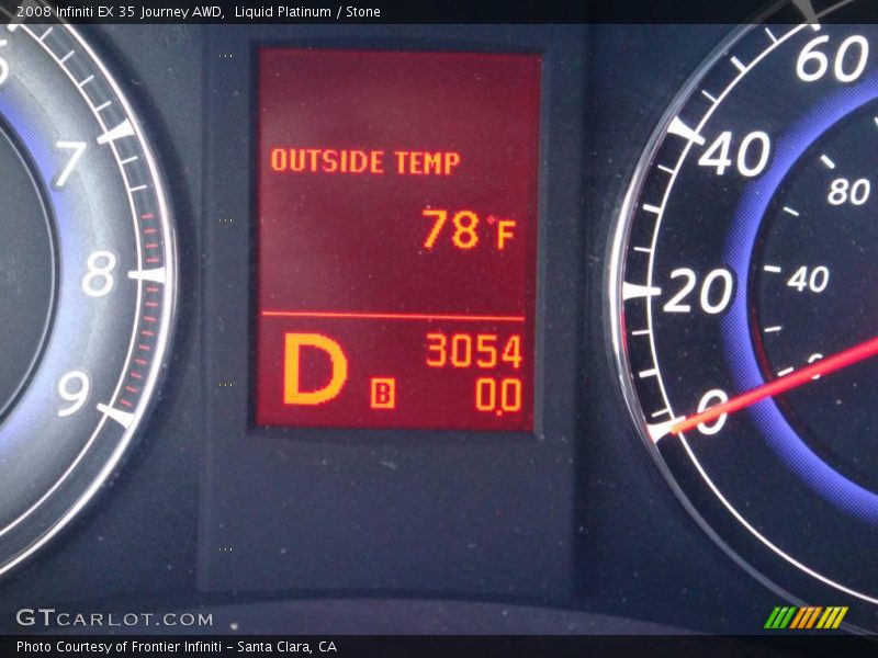 Liquid Platinum / Stone 2008 Infiniti EX 35 Journey AWD