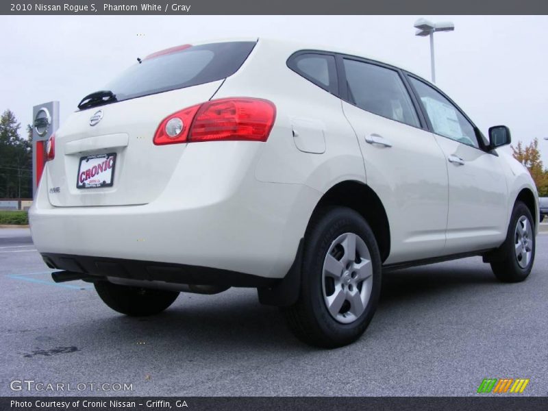 Phantom White / Gray 2010 Nissan Rogue S