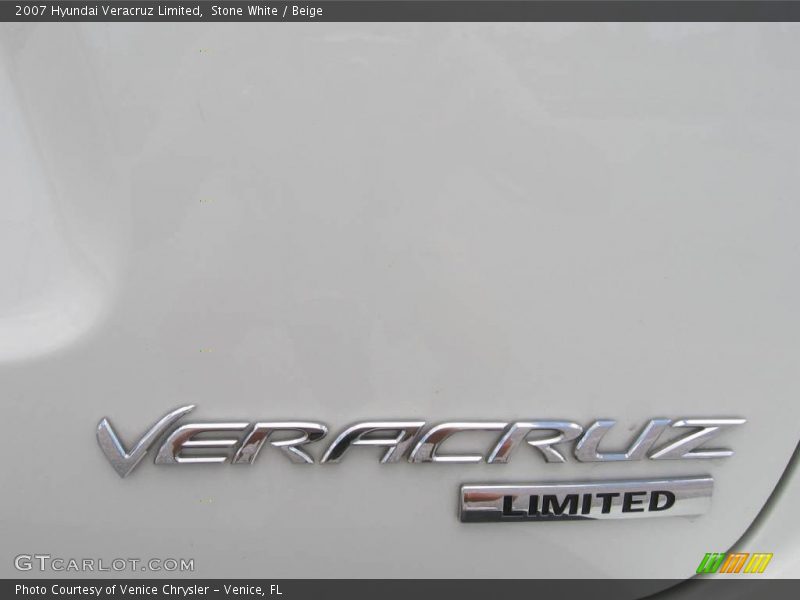 Stone White / Beige 2007 Hyundai Veracruz Limited