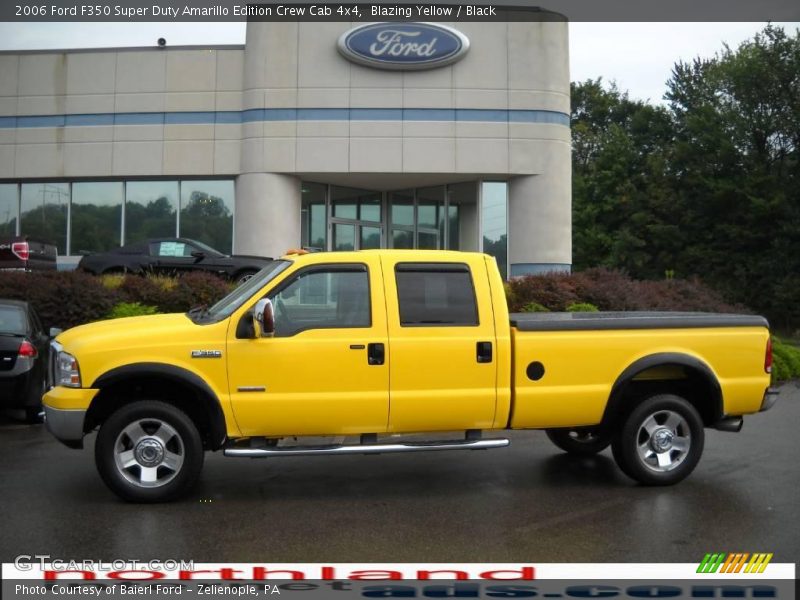 Blazing Yellow / Black 2006 Ford F350 Super Duty Amarillo Edition Crew Cab 4x4