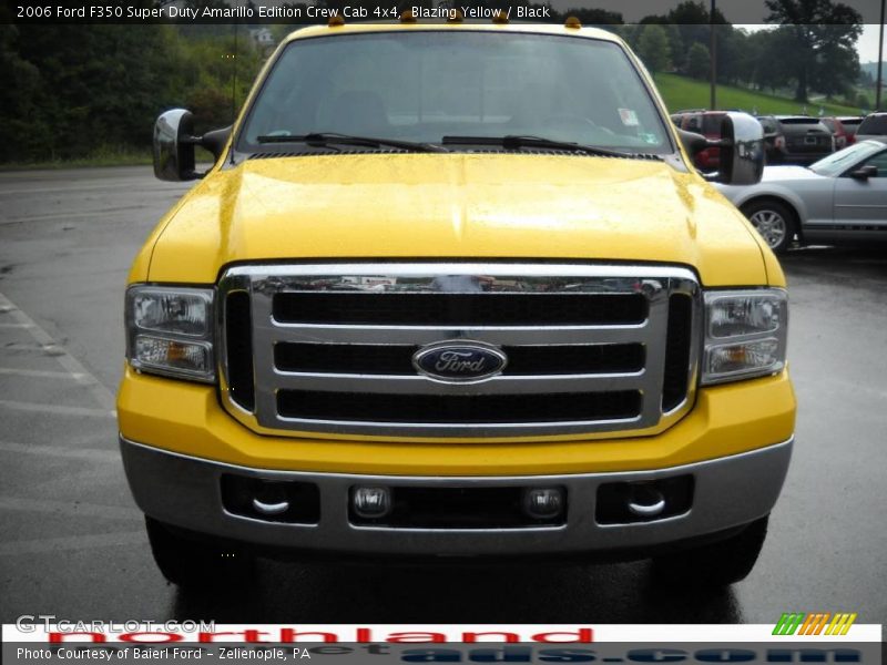 Blazing Yellow / Black 2006 Ford F350 Super Duty Amarillo Edition Crew Cab 4x4