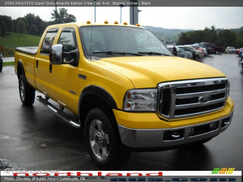 Blazing Yellow / Black 2006 Ford F350 Super Duty Amarillo Edition Crew Cab 4x4