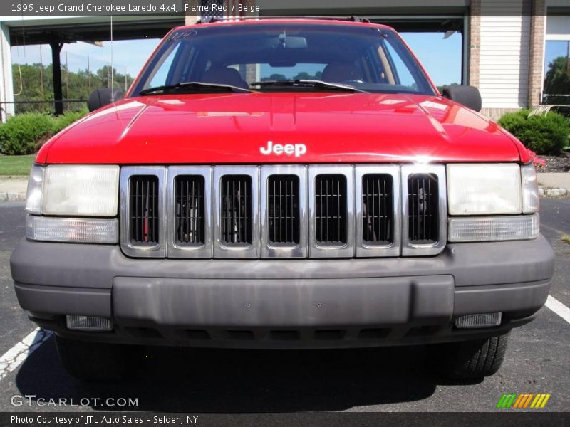 Flame Red / Beige 1996 Jeep Grand Cherokee Laredo 4x4
