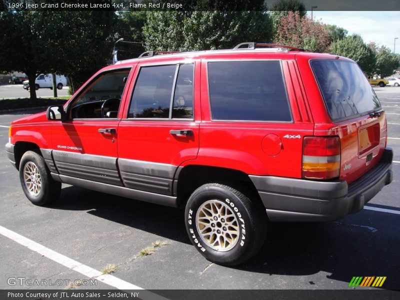Flame Red / Beige 1996 Jeep Grand Cherokee Laredo 4x4