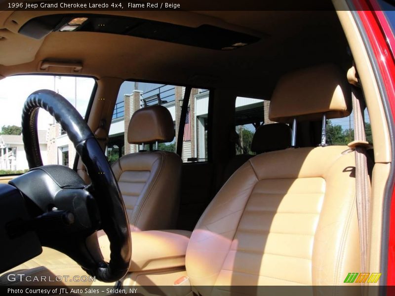 Flame Red / Beige 1996 Jeep Grand Cherokee Laredo 4x4