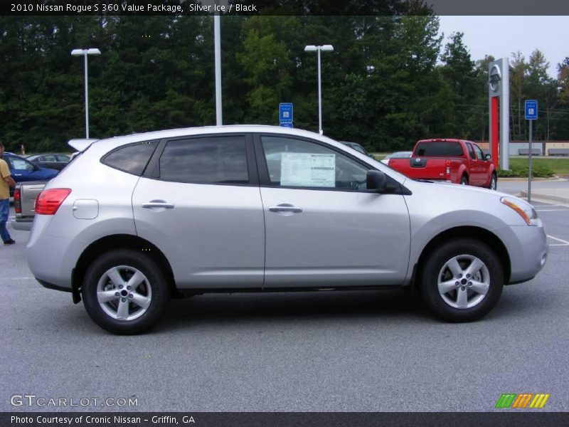 Silver Ice / Black 2010 Nissan Rogue S 360 Value Package