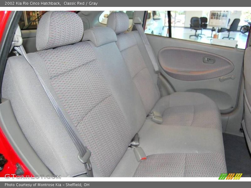 Classic Red / Gray 2002 Kia Rio Cinco Hatchback