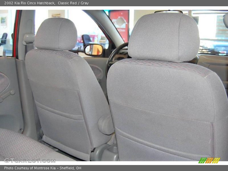 Classic Red / Gray 2002 Kia Rio Cinco Hatchback