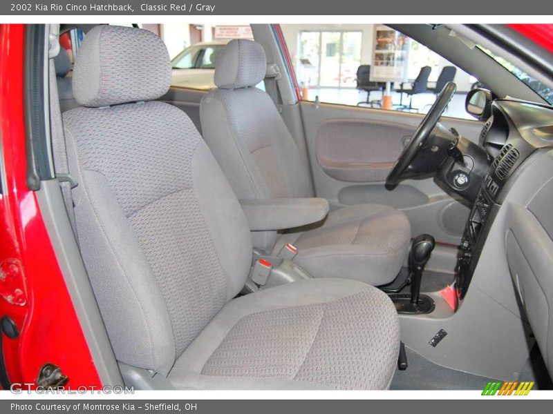 Classic Red / Gray 2002 Kia Rio Cinco Hatchback