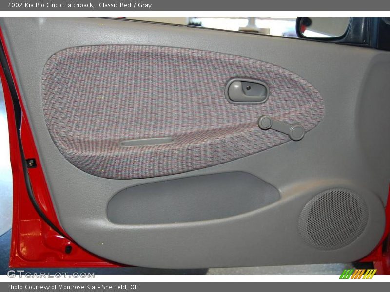 Classic Red / Gray 2002 Kia Rio Cinco Hatchback