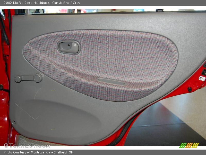 Classic Red / Gray 2002 Kia Rio Cinco Hatchback