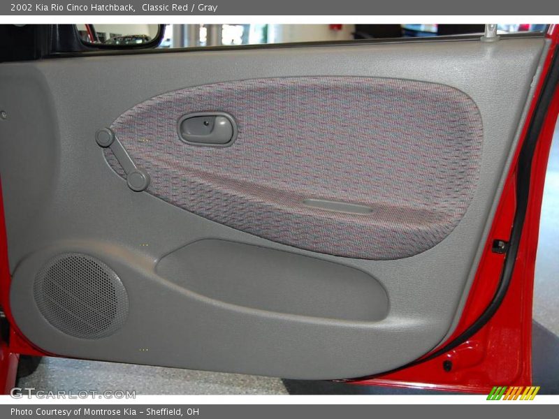 Classic Red / Gray 2002 Kia Rio Cinco Hatchback