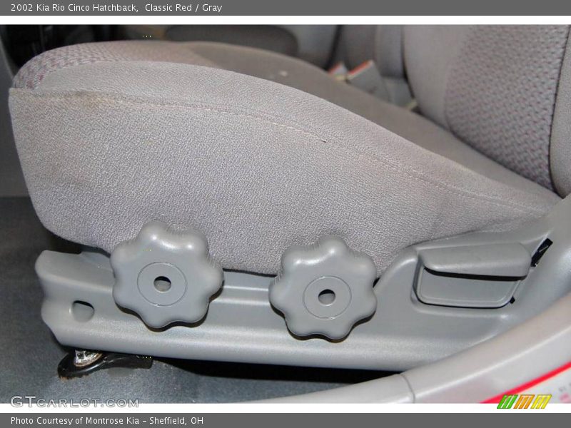Classic Red / Gray 2002 Kia Rio Cinco Hatchback