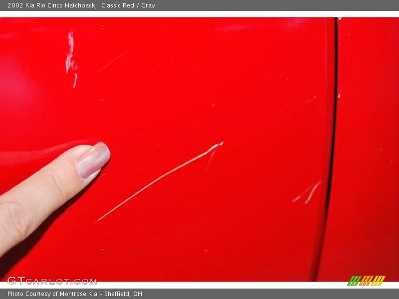 Classic Red / Gray 2002 Kia Rio Cinco Hatchback