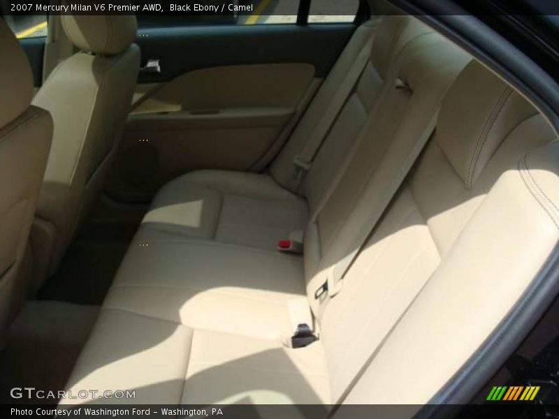 Black Ebony / Camel 2007 Mercury Milan V6 Premier AWD