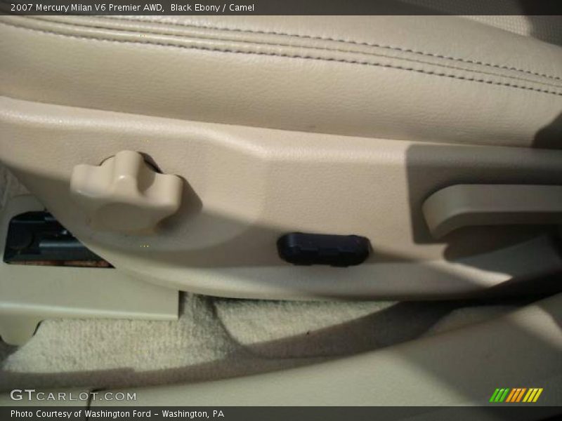 Black Ebony / Camel 2007 Mercury Milan V6 Premier AWD