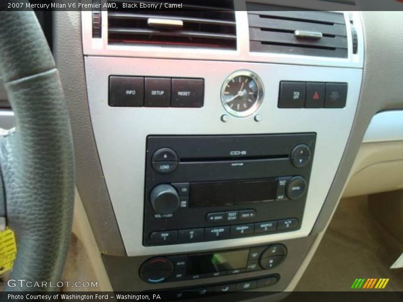 Black Ebony / Camel 2007 Mercury Milan V6 Premier AWD