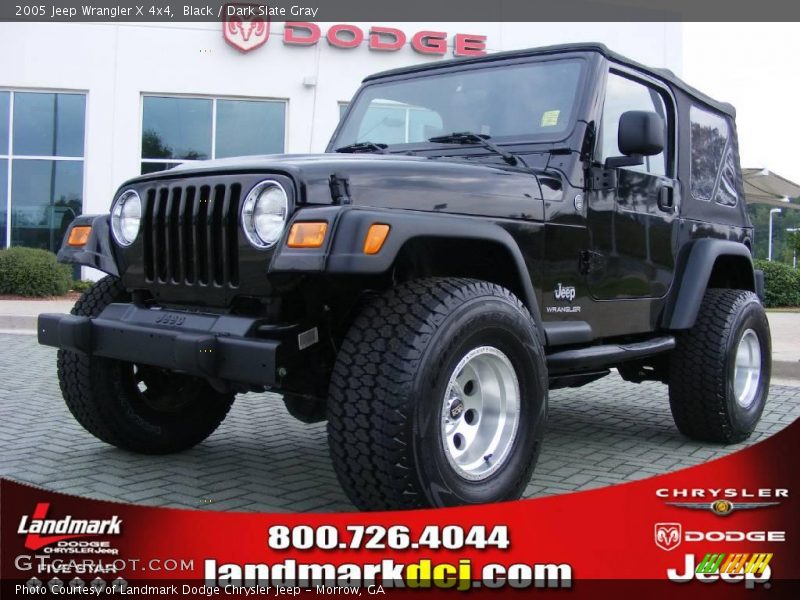 Black / Dark Slate Gray 2005 Jeep Wrangler X 4x4