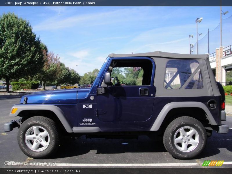 Patriot Blue Pearl / Khaki 2005 Jeep Wrangler X 4x4