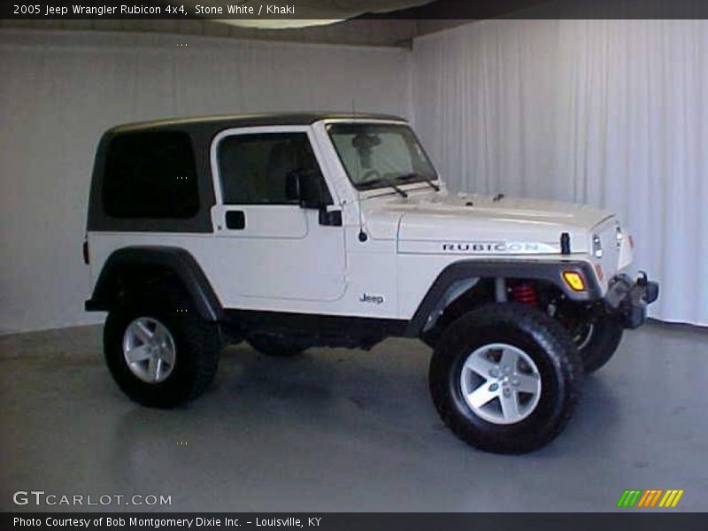 Stone White / Khaki 2005 Jeep Wrangler Rubicon 4x4