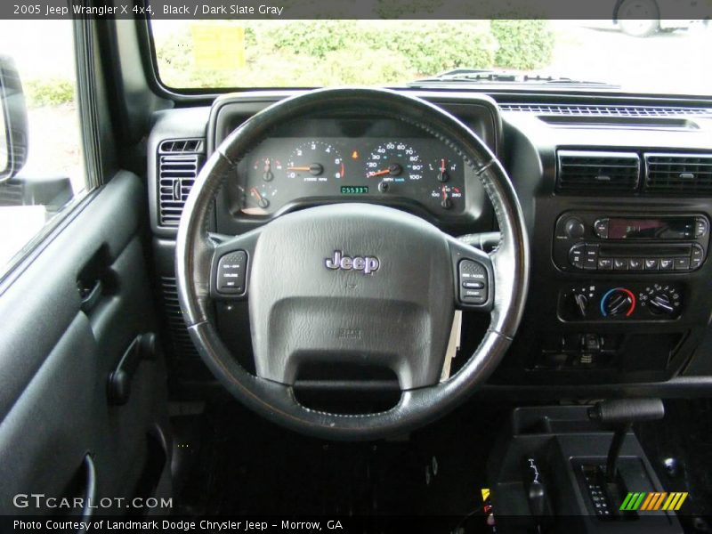 Black / Dark Slate Gray 2005 Jeep Wrangler X 4x4