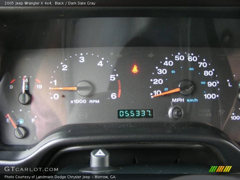 Black / Dark Slate Gray 2005 Jeep Wrangler X 4x4