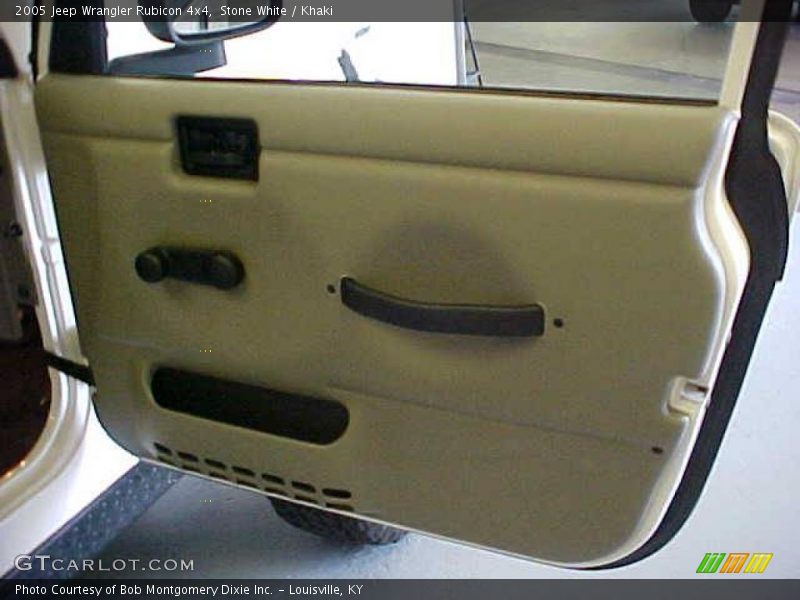 Stone White / Khaki 2005 Jeep Wrangler Rubicon 4x4