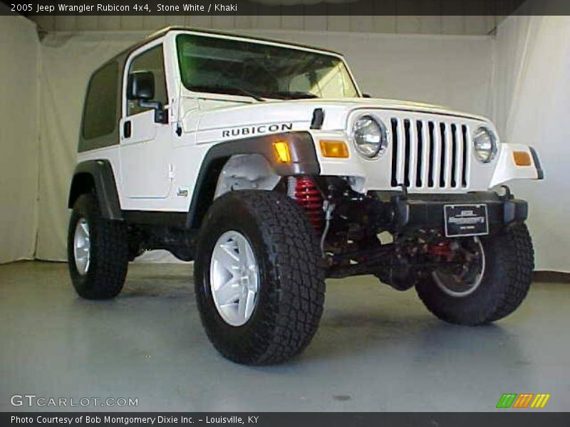 Stone White / Khaki 2005 Jeep Wrangler Rubicon 4x4