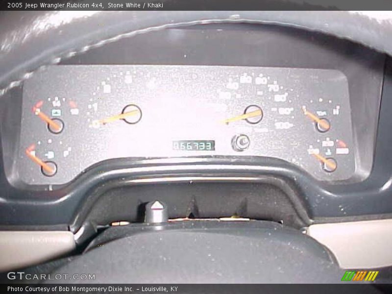 Stone White / Khaki 2005 Jeep Wrangler Rubicon 4x4