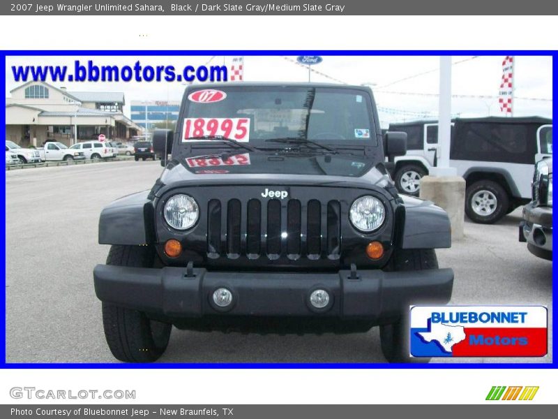 Black / Dark Slate Gray/Medium Slate Gray 2007 Jeep Wrangler Unlimited Sahara