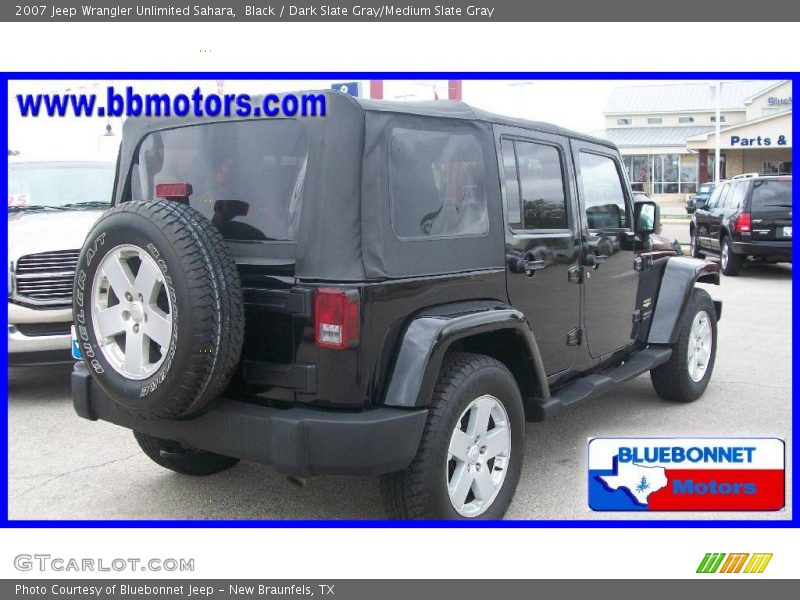 Black / Dark Slate Gray/Medium Slate Gray 2007 Jeep Wrangler Unlimited Sahara