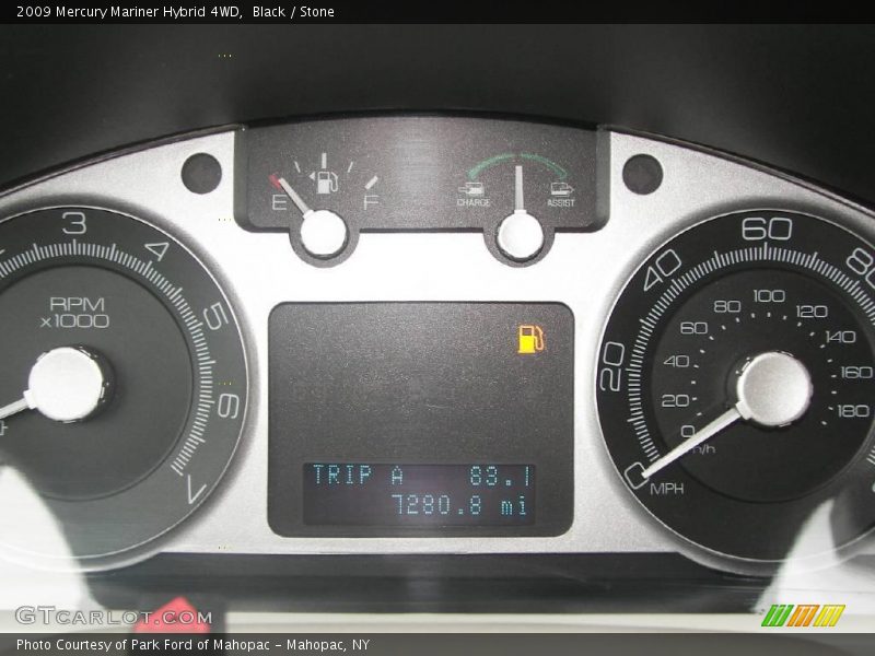 Black / Stone 2009 Mercury Mariner Hybrid 4WD