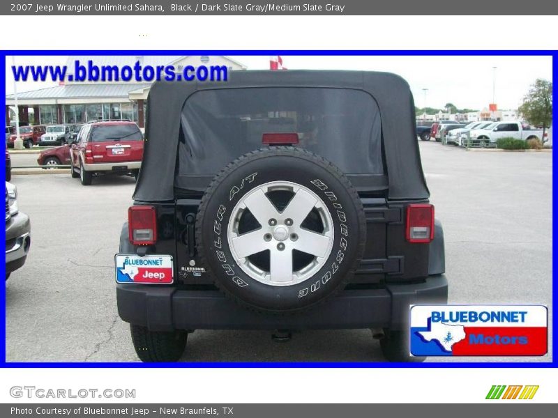 Black / Dark Slate Gray/Medium Slate Gray 2007 Jeep Wrangler Unlimited Sahara