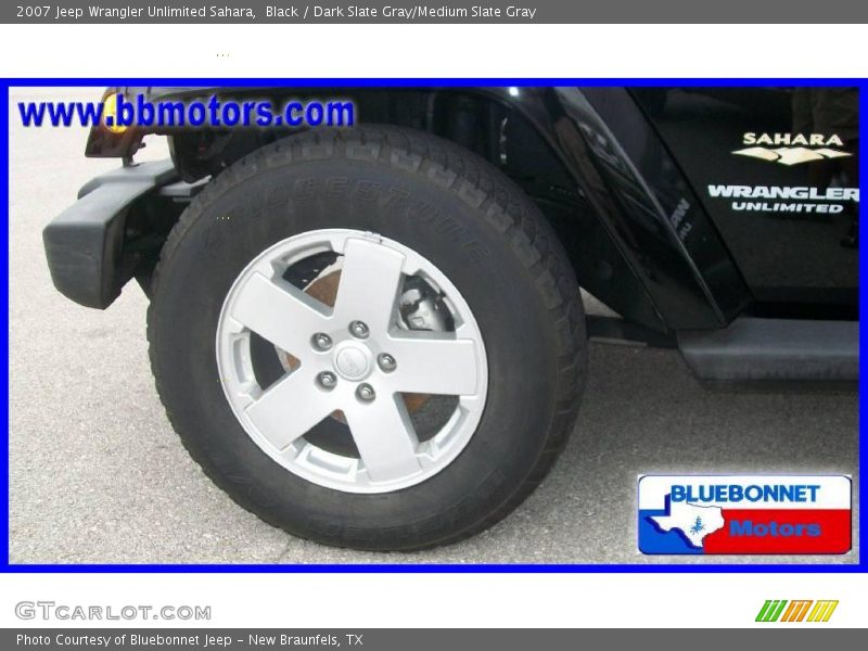 Black / Dark Slate Gray/Medium Slate Gray 2007 Jeep Wrangler Unlimited Sahara