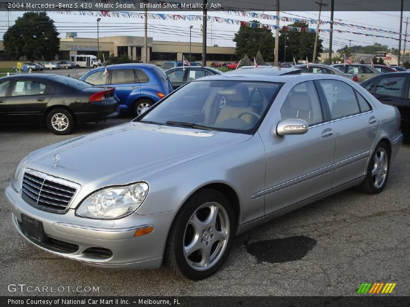 Brilliant Silver Metallic / Ash 2004 Mercedes-Benz S 430 4Matic Sedan