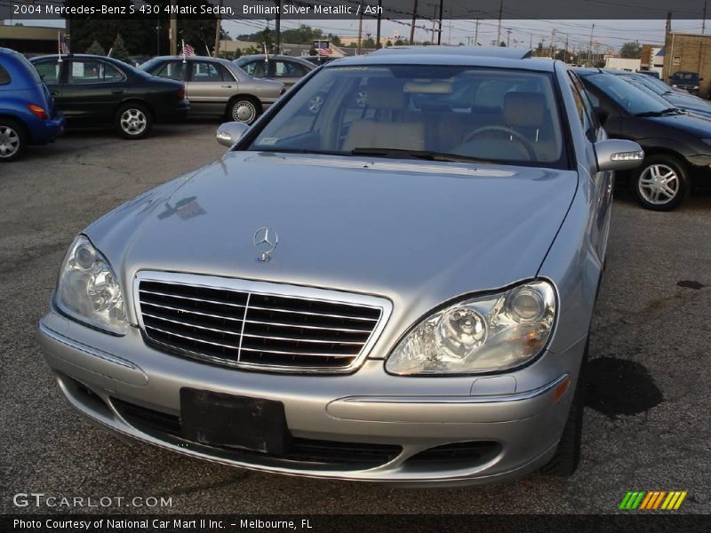 Brilliant Silver Metallic / Ash 2004 Mercedes-Benz S 430 4Matic Sedan