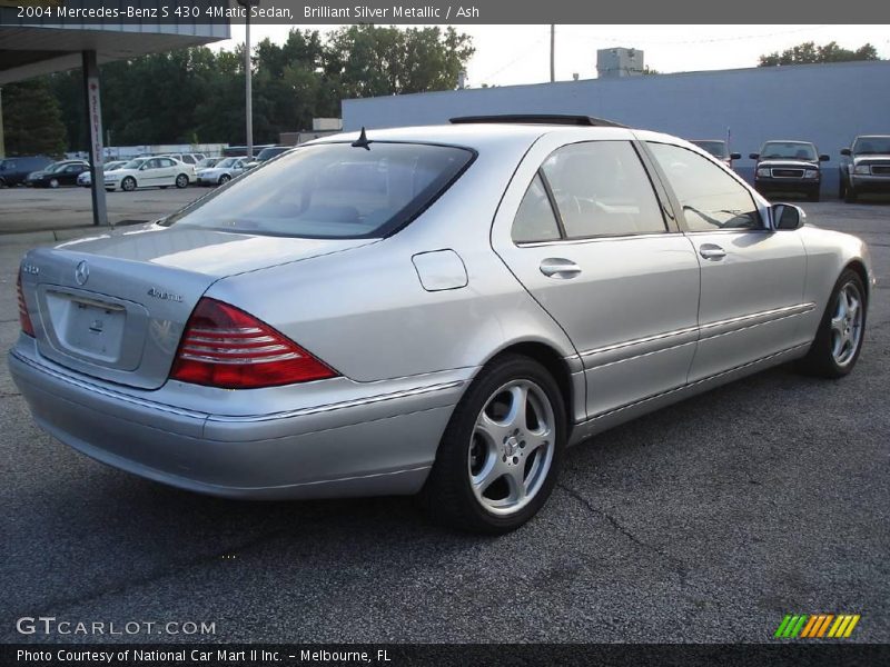 Brilliant Silver Metallic / Ash 2004 Mercedes-Benz S 430 4Matic Sedan