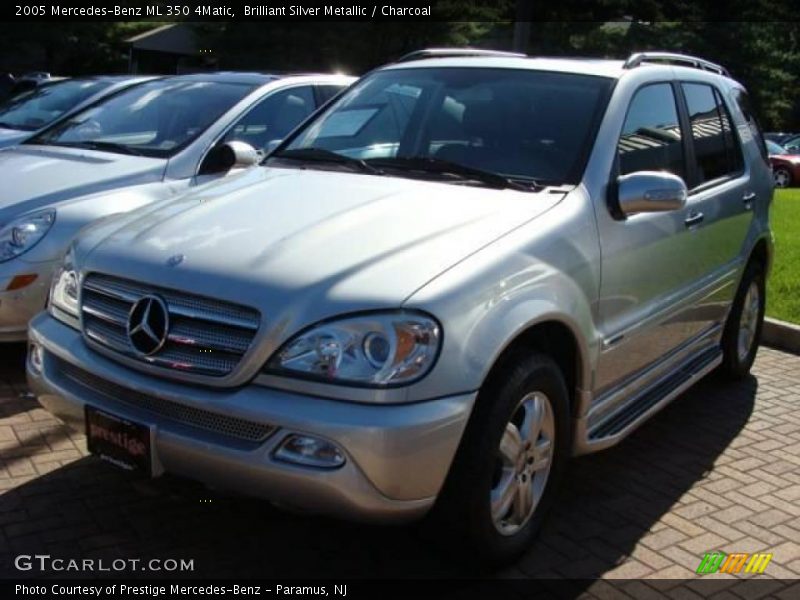 Brilliant Silver Metallic / Charcoal 2005 Mercedes-Benz ML 350 4Matic