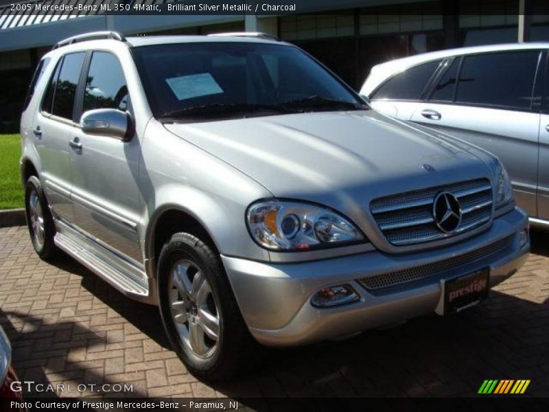 Brilliant Silver Metallic / Charcoal 2005 Mercedes-Benz ML 350 4Matic