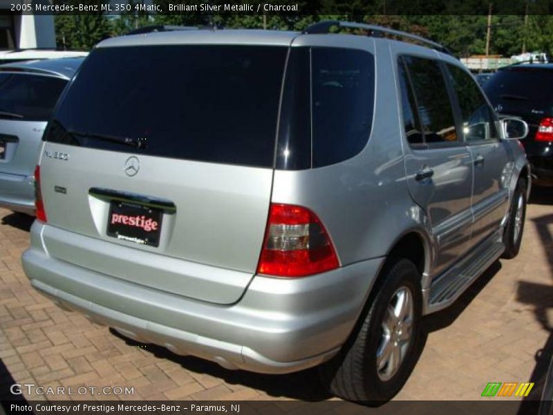 Brilliant Silver Metallic / Charcoal 2005 Mercedes-Benz ML 350 4Matic