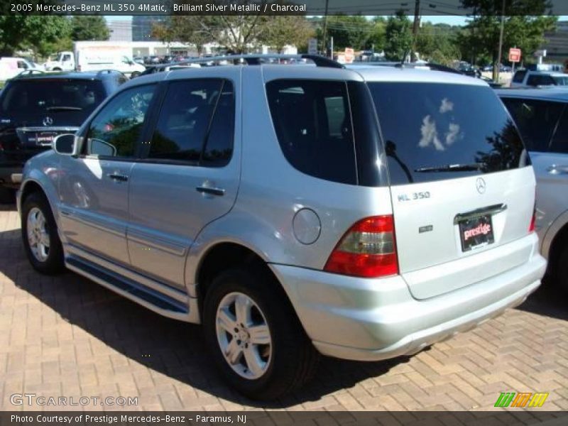 Brilliant Silver Metallic / Charcoal 2005 Mercedes-Benz ML 350 4Matic