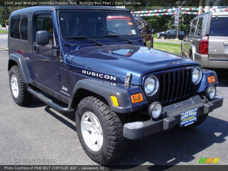 Midnight Blue Pearl / Dark Slate Gray 2006 Jeep Wrangler Unlimited Rubicon 4x4