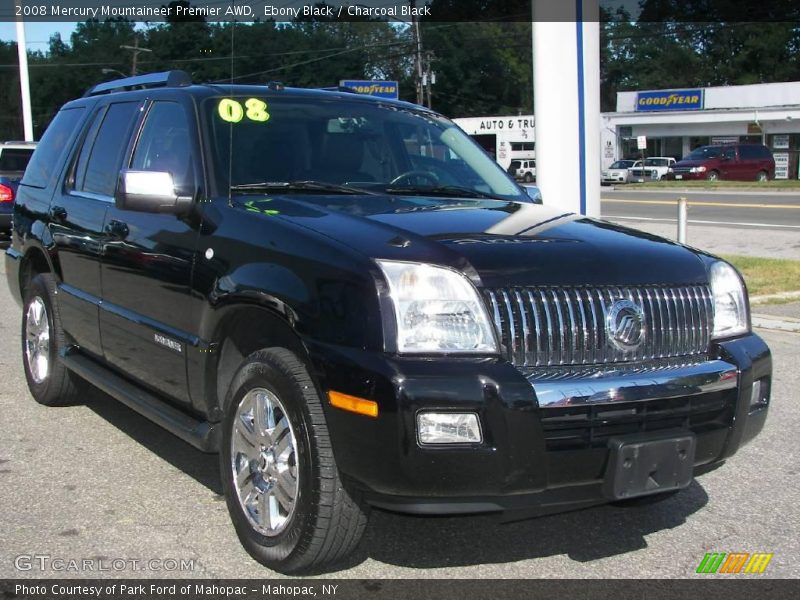 Ebony Black / Charcoal Black 2008 Mercury Mountaineer Premier AWD