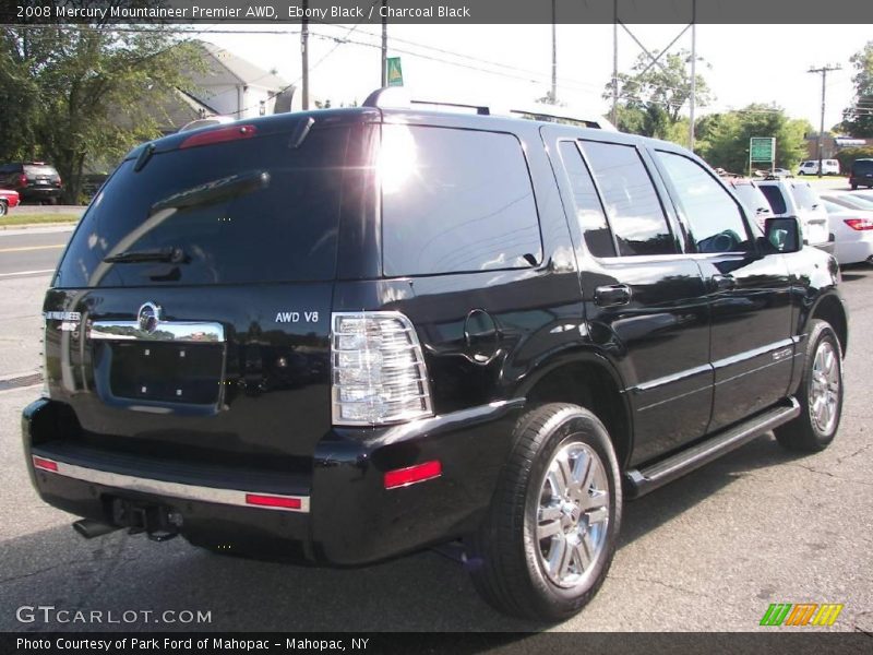 Ebony Black / Charcoal Black 2008 Mercury Mountaineer Premier AWD