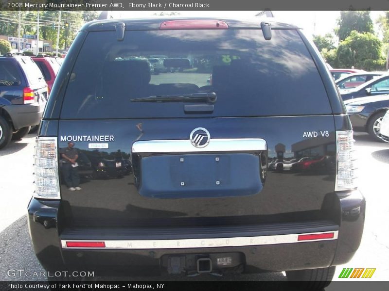 Ebony Black / Charcoal Black 2008 Mercury Mountaineer Premier AWD