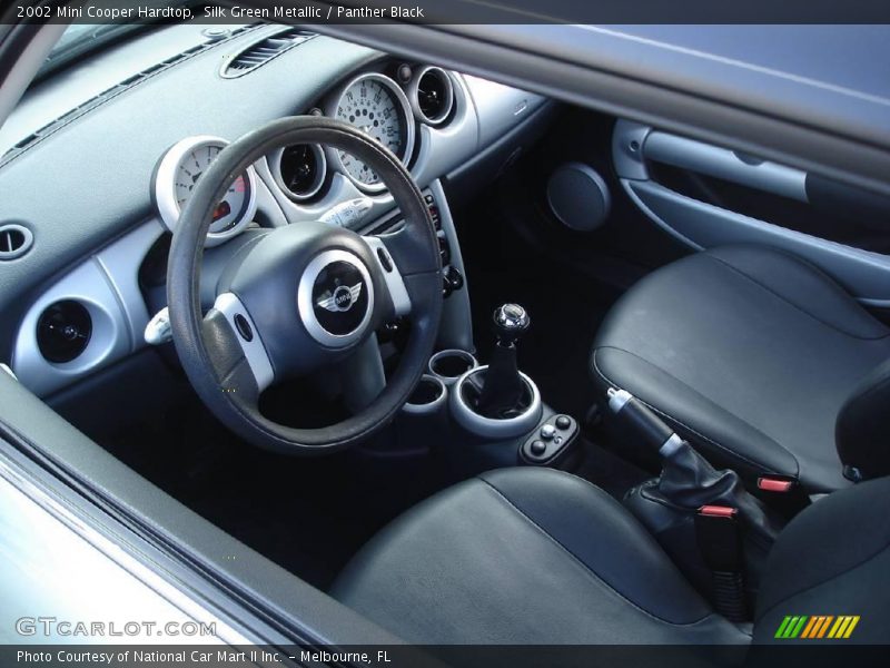 Silk Green Metallic / Panther Black 2002 Mini Cooper Hardtop