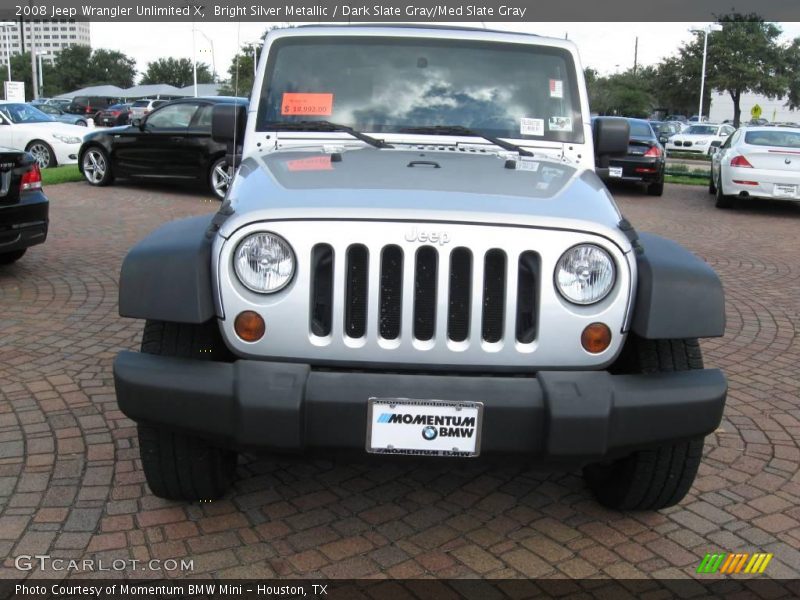 Bright Silver Metallic / Dark Slate Gray/Med Slate Gray 2008 Jeep Wrangler Unlimited X