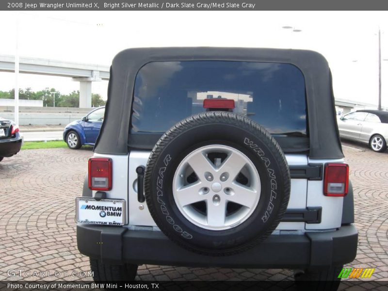 Bright Silver Metallic / Dark Slate Gray/Med Slate Gray 2008 Jeep Wrangler Unlimited X