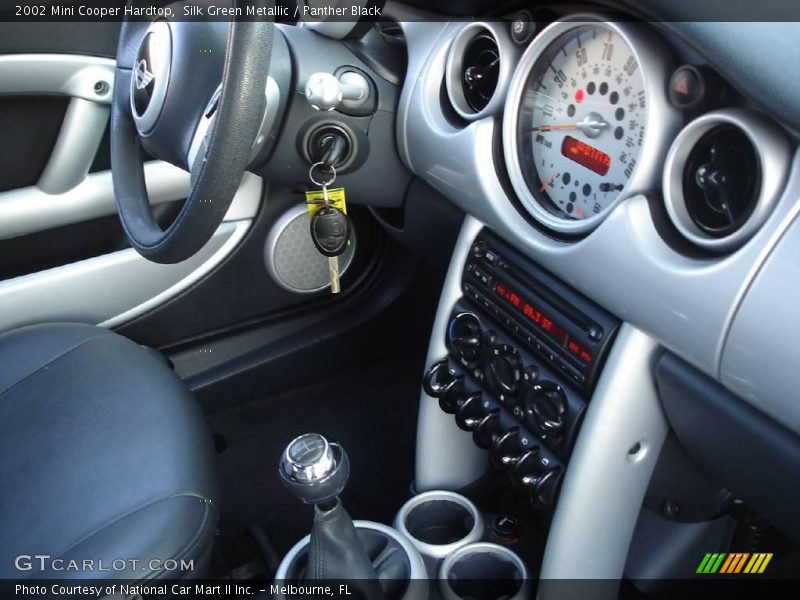 Silk Green Metallic / Panther Black 2002 Mini Cooper Hardtop
