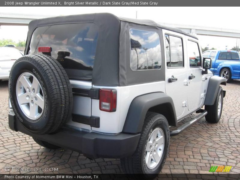 Bright Silver Metallic / Dark Slate Gray/Med Slate Gray 2008 Jeep Wrangler Unlimited X